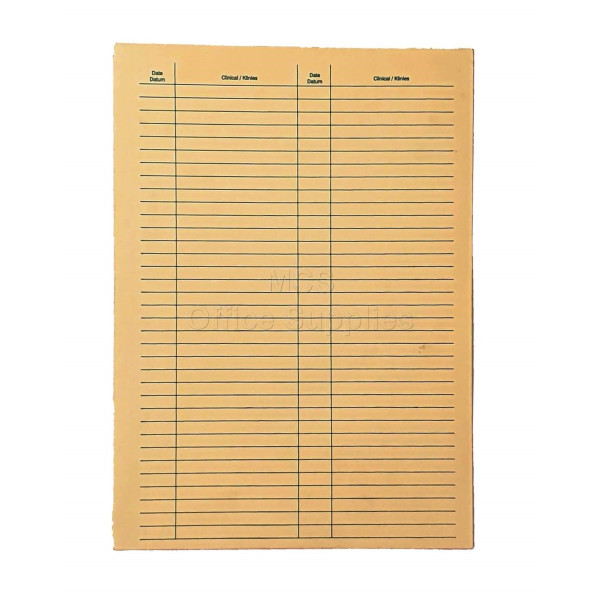 TIDY FILES A4 Standard Medical File - Pack of 25
