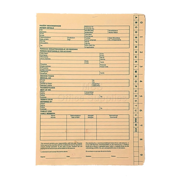 TIDY FILES A4 Economy Custodian General Medical File - Pack of 25