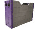 TIDY FILES Top Retrieval Solid Plastic Containers A4 Mauve - Pack of 5