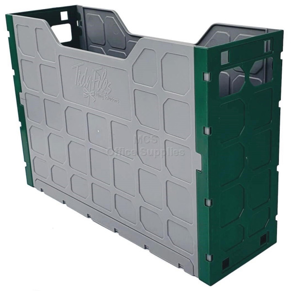 Tidy Files Top Retrieval Solid Plastic Containers A4 Green | TidyFiles ...