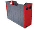 TIDY FILES Top Retrieval Solid Plastic Containers A4 Red - Pack of 5