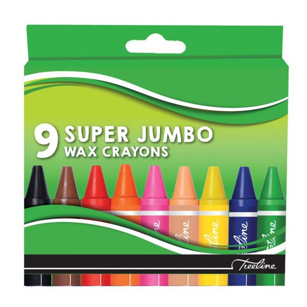 Treeline Super Jumbo Wax Crayons 9's