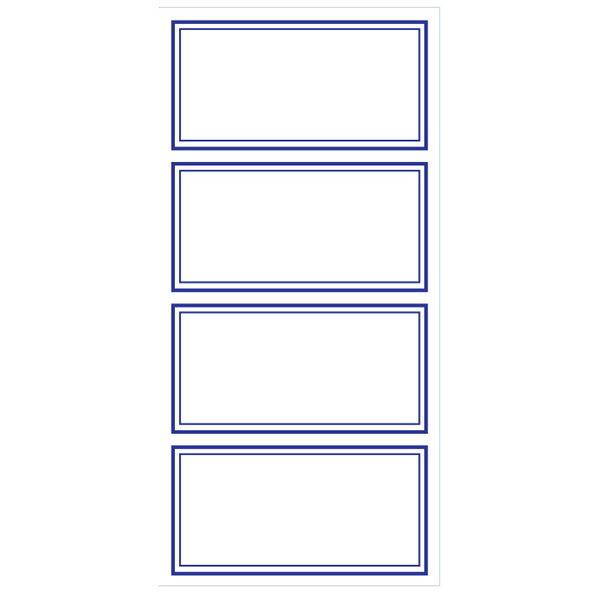 TREELINE Blue Border Labels - 24 Pack