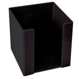 TREELINE Memo Cube Holder Plastic - Black