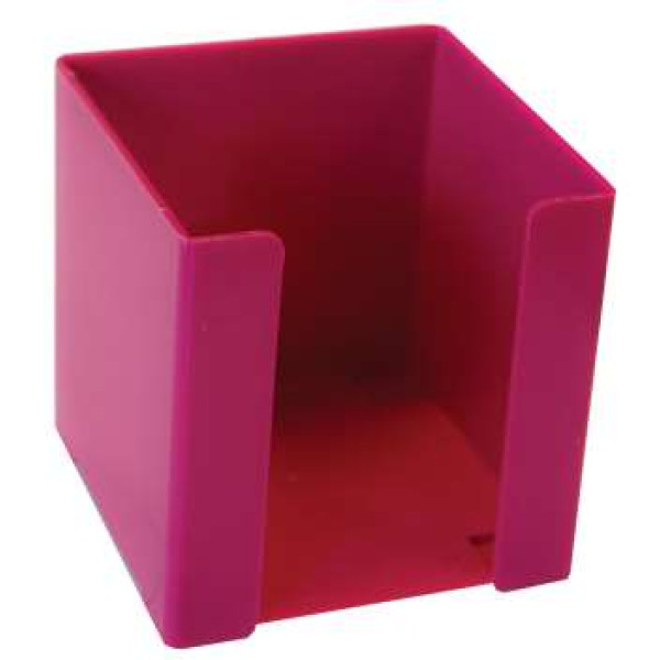 TREELINE Memo Cube Holder Plastic - Hot Pink