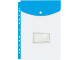 TREELINE A4 Filing Carry Folder with Stud Azure Blue
