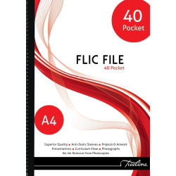 TREELINE FLIC FILE A4 - 40 Pockets