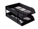 TREELINE Desk Letter Tray Set - Black