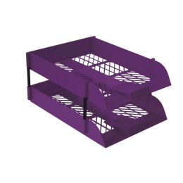 TREELINE Desk Letter Tray Set - Electric Purple