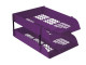 TREELINE Desk Letter Tray Set - Electric Purple
