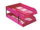 TREELINE Desk Letter Tray Set - Hot Pink