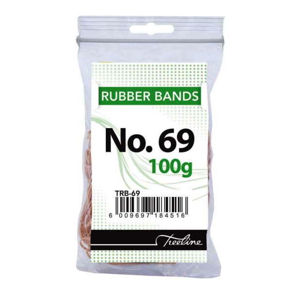 TREELINE Rubber Bands 100g - No 69