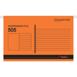 TREELINE Foolscap Suspension Files Orange - Pack of 25