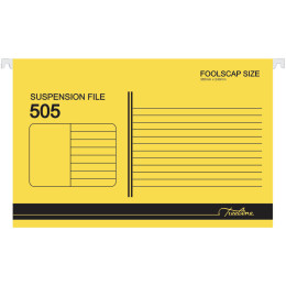 TREELINE Foolscap Suspension Files Yellow - Pack of 25