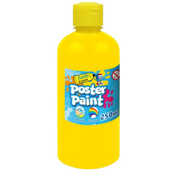 BANTEX Poster Paint 250ml - YELLOW BANTEX Poster Paint 250ml - YELLOW