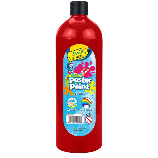 BANTEX Poster Paint 1000ml - RED