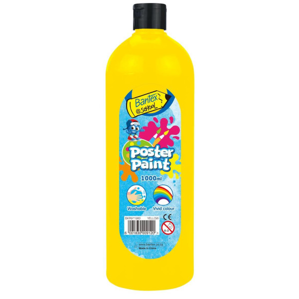 BANTEX Poster Paint 1000ml - YELLOW BANTEX Poster Paint 1000ml - YELLOW