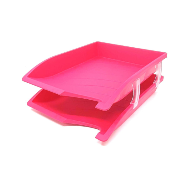 BANTEX Optima Letter Tray Set PP - Pink