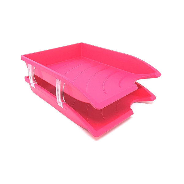 BANTEX Optima Letter Tray Set PP - Pink