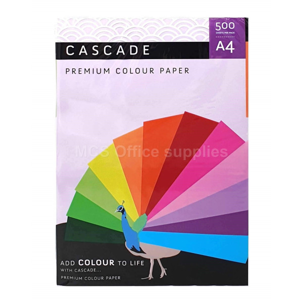 CASCADE A4 LAVENDER Colour Paper 80gsm - Ream of 500 Sheets