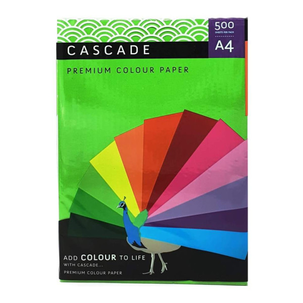 CASCADE A4 PARROT Colour Paper 80gsm - Ream of 500 Sheets