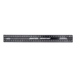 EDO - Shatter Resistant Ruler 30cm - Black EDO - Shatter Resistant Ruler 30cm - Black