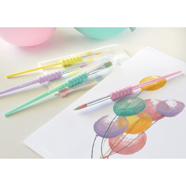 Faber-Castell Pastel Brush Assorted Soft Touch Sizes 4,8,10 and 12 Faber-Castell Pastel Brush Assorted Soft Touch Sizes 4,8,10 and 12