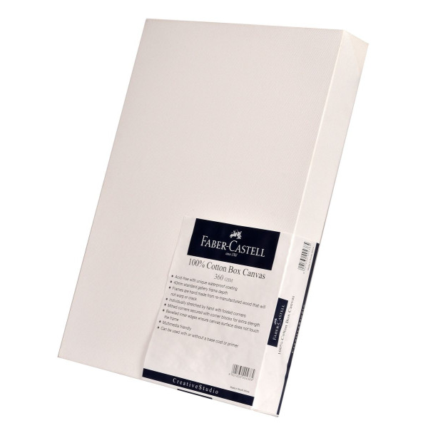Faber-Castell Box Canvas 360gsm (Deep Edge) - 12" x 16" Faber-Castell Box Canvas 360gsm (Deep Edge) - 12" x 16"