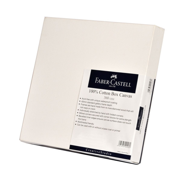 Faber-Castell Box Canvas 360gsm (Deep Edge) - 20" x 24" Faber-Castell Box Canvas 360gsm (Deep Edge) - 20" x 24"