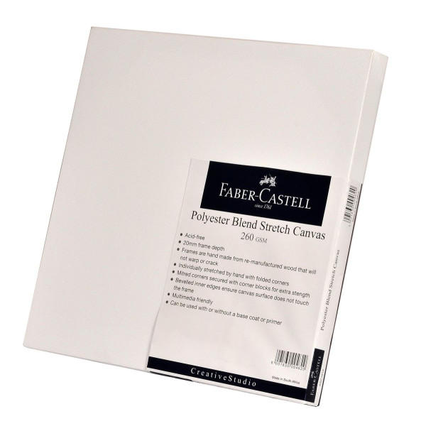 Faber-Castell Stretch Canvas 260gsm (Thin Edge) - 14" x 14"