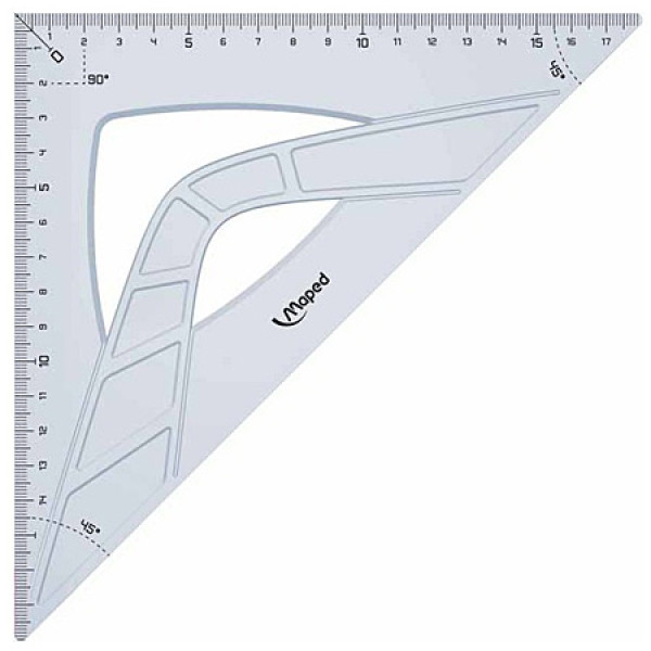 MAPED Set Square 26cm/45 Degree GEO Metric MAPED Set Square 26cm/45 Degree GEO Metric