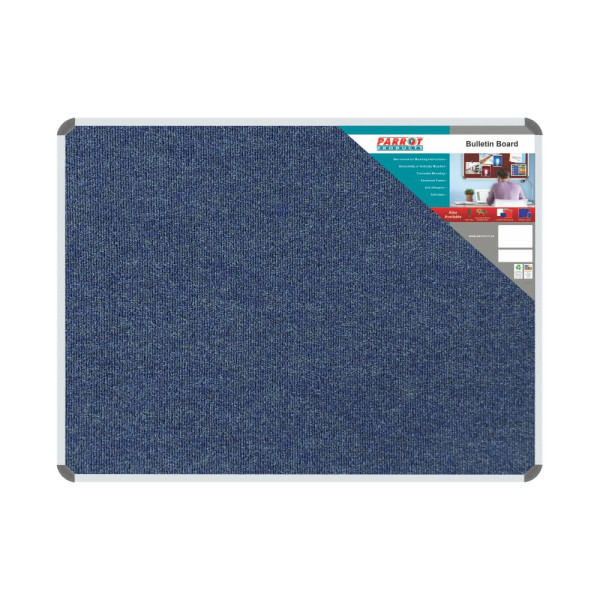PARROT Bulletin Board Ribbed Aluminium Frame 1200 x 900mm - Denim PARROT Bulletin Board Ribbed Aluminium Frame 1200 x 900mm - Denim