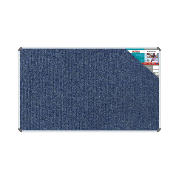 PARROT Bulletin Board Ribbed Aluminium Frame 1500 x 900mm - Denim