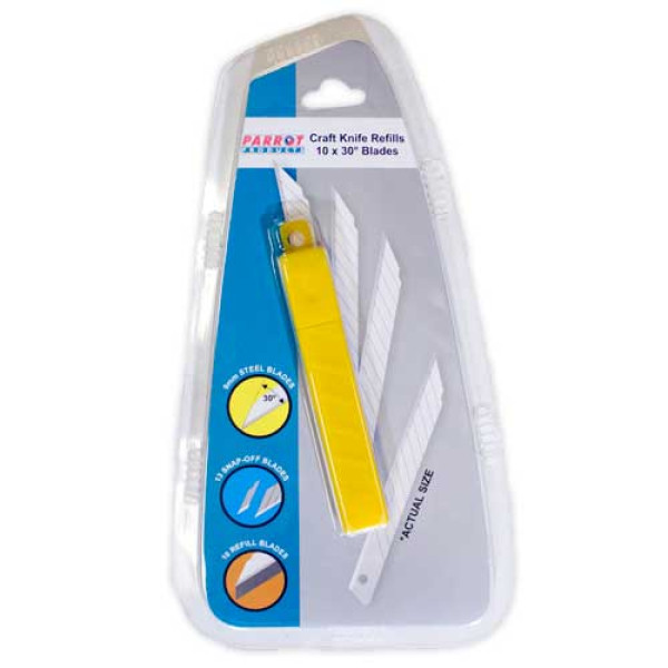 PARROT Craft Knife Refill Pack (10 Blades)