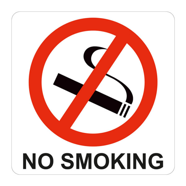 PARROT No Smoking Symbolic Sign - Printed on White ACP - 150 x 150mm PARROT No Smoking Symbolic Sign - Printed on White ACP - 150 x 150mm
