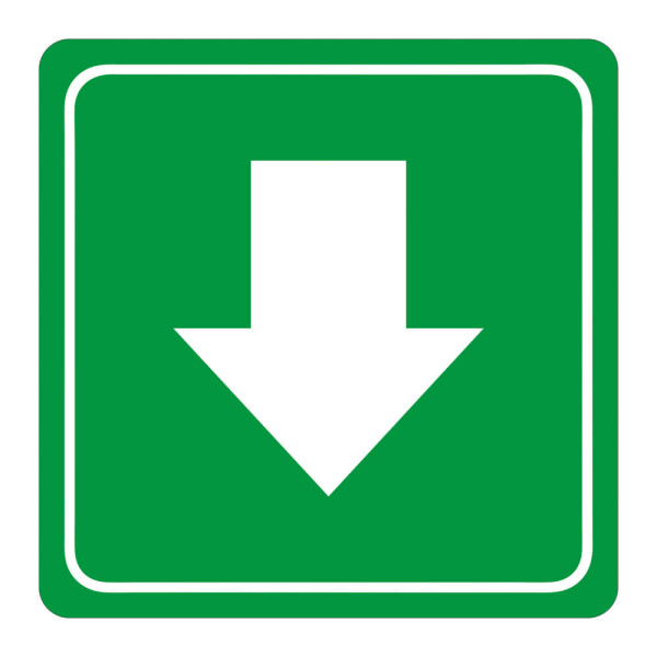 PARROT Green Arrow Symbolic Sign - Printed on White ACP - 150 x 150mm PARROT Green Arrow Symbolic Sign - Printed on White ACP - 150 x 150mm