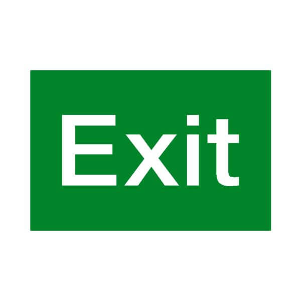 PARROT Exit Symbolic Sign - Printed on White ACP - 150 x 300mm PARROT Exit Symbolic Sign - Printed on White ACP - 150 x 300mm