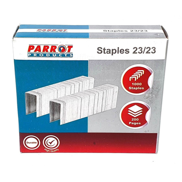 PARROT Heavy Duty Staples 23/23 (1000 Piece) PARROT Heavy Duty Staples 23/23 (1000 Piece)