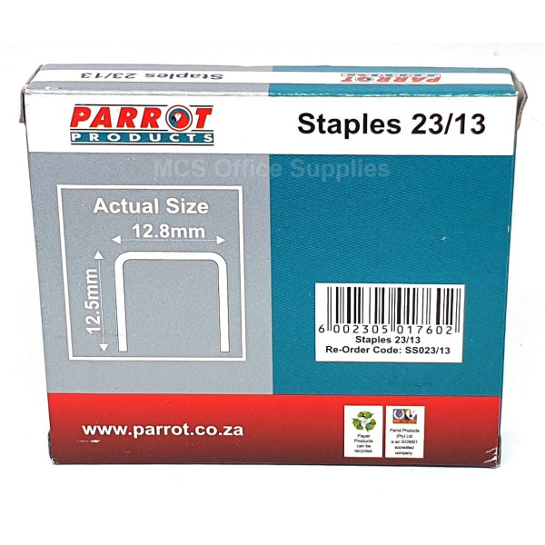 PARROT Heavy Duty Staples 23/13 (1000 Piece)