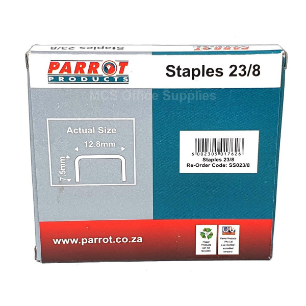 PARROT Heavy Duty Staples 23/8 (1000 Piece) PARROT Heavy Duty Staples 23/8 (1000 Piece)