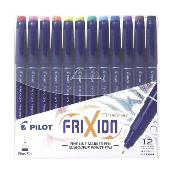 Pilot FriXion Fineliner Erasable Pen - Wallet of 12 Pilot FriXion Fineliner Erasable Pen - Wallet of 12