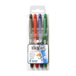 PILOT FriXion 0.7mm Erasable Rollerball Pen - Wallet of 4 PILOT FriXion 0.7mm Erasable Rollerball Pen - Wallet of 4