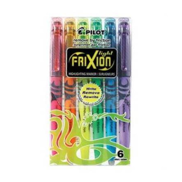 PILOT Frixion Light Highlighter - Wallet of 6