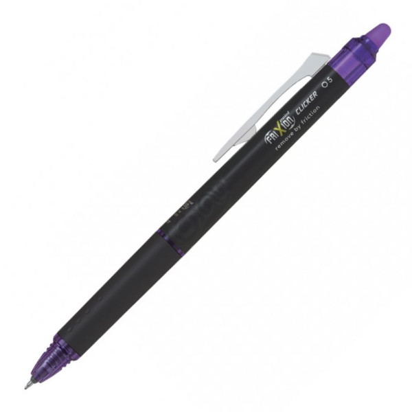 PILOT FriXion Clicker Erasable Roller Ball Pen 0.5mm Violet PILOT FriXion Clicker Erasable Roller Ball Pen 0.5mm Violet