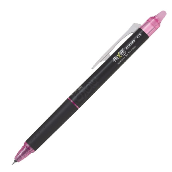PILOT FriXion Clicker Erasable Roller Ball Pen 0.5mm Pink PILOT FriXion Clicker Erasable Roller Ball Pen 0.5mm Pink