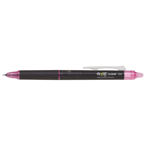 PILOT FriXion Clicker Erasable Roller Ball Pen 0.5mm Pink PILOT FriXion Clicker Erasable Roller Ball Pen 0.5mm Pink