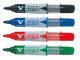 PILOT V Board Master refillable bullet whiteboard markers assorted colours wallet of 4