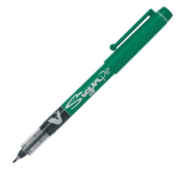 Pilot V-Sign Pen - Green