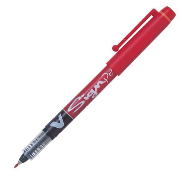 Pilot V-Sign Pen - Red
