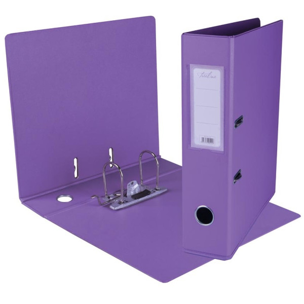 Treeline A4 Lever Arch File PVC 70mm Purple